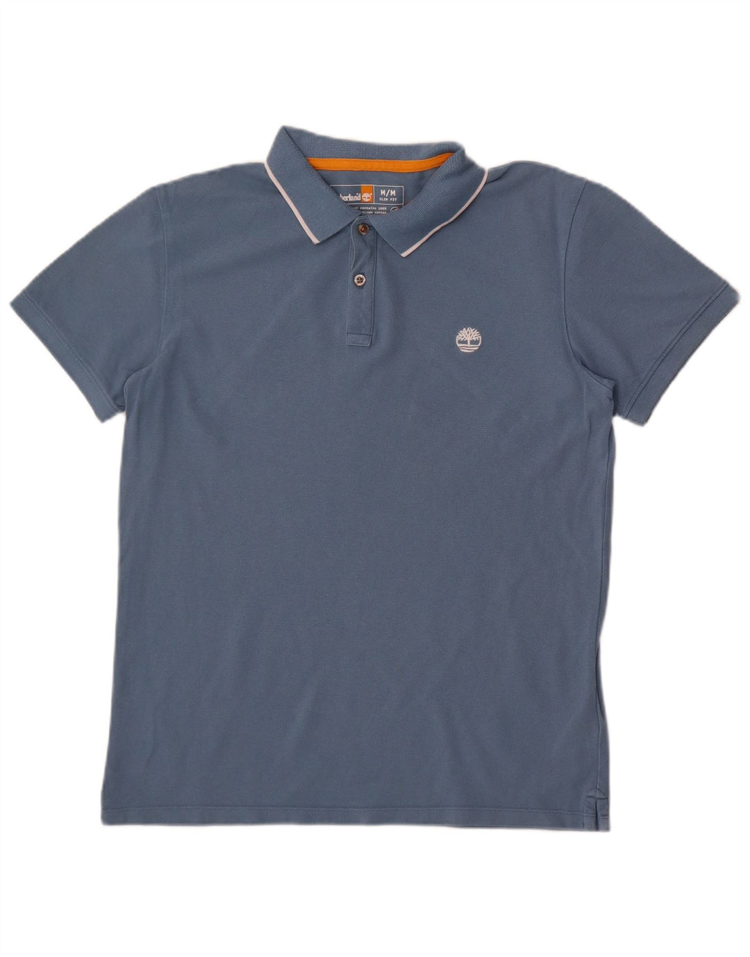 Męska koszulka polo Timberland Slim Fit, średnioniebieska, bawełniana