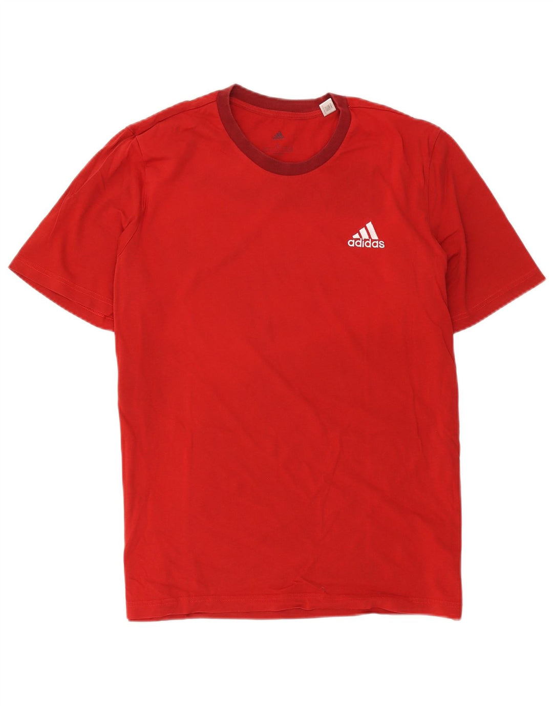 Adidas Męska Koszulka Top Duża Czerwona Bawełna