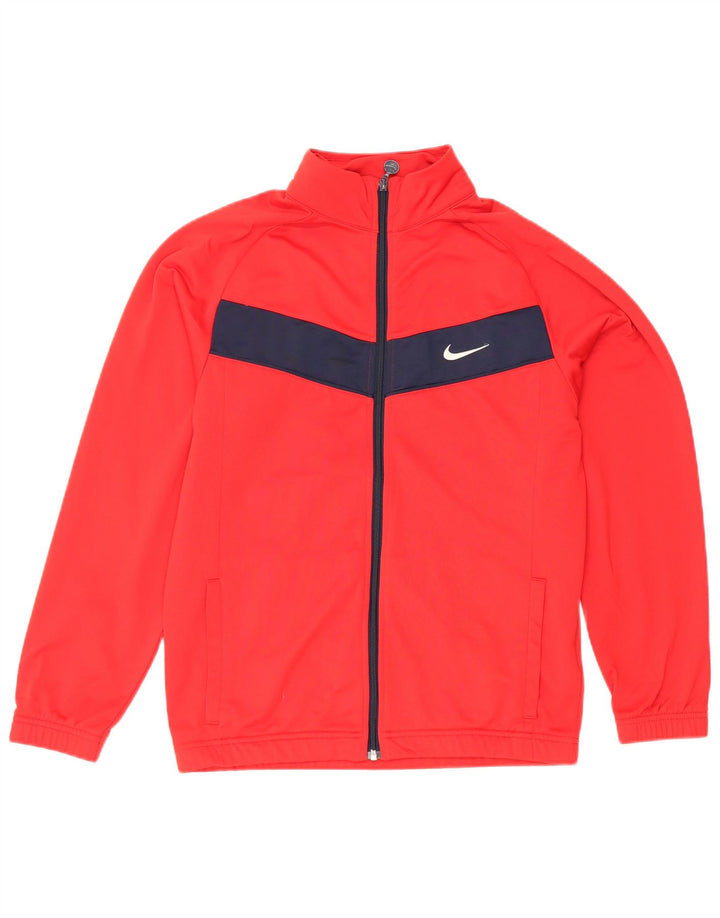 Chłopięca kurtka dresowa Nike 13-14 lat XL, czerwony, kolorowy poliester