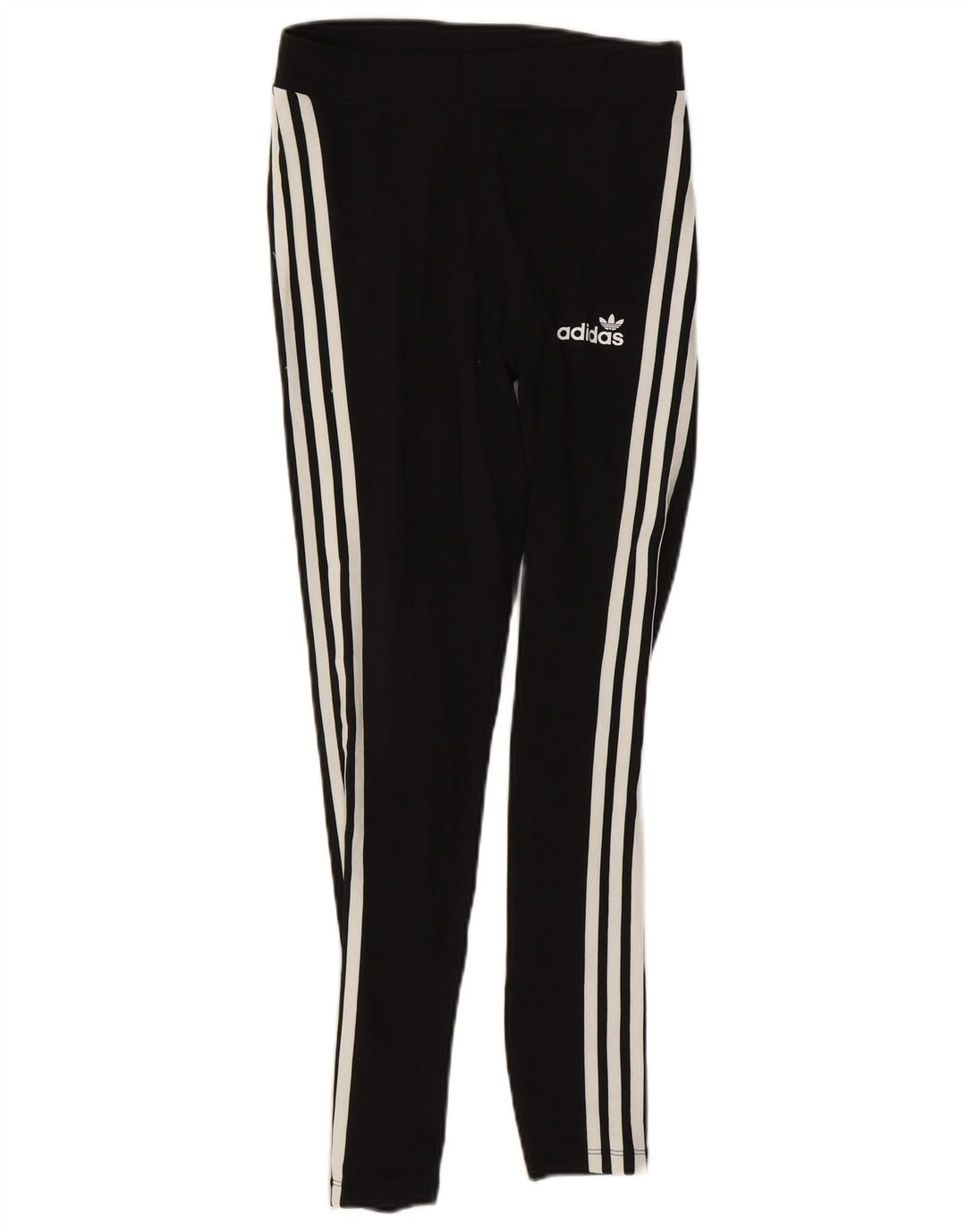 ADIDAS Womens Leggings UK 14 Large  Black Cotton