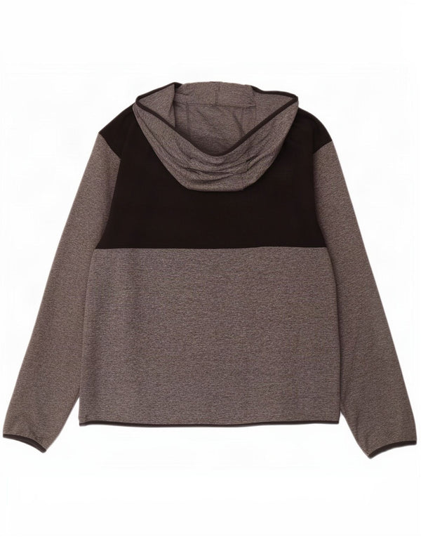 Męski sweter z kapturem i zamkiem błyskawicznym American Eagle, 2XL, szary, blok kolorów