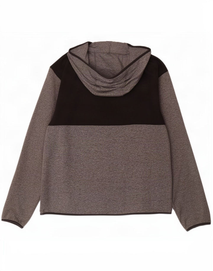 Męski sweter z kapturem i zamkiem błyskawicznym American Eagle, 2XL, szary, blok kolorów