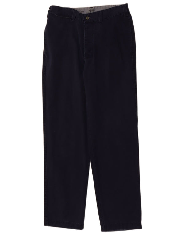 DOCKERS Męskie proste spodnie chino W31 L32 Granatowa bawełna