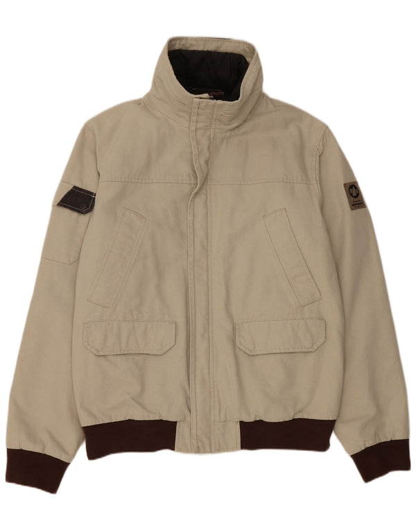 Męska kurtka bomberka Murphy & Nye Sailmakers UK 42 XL, szara, bawełniana w bloki kolorów