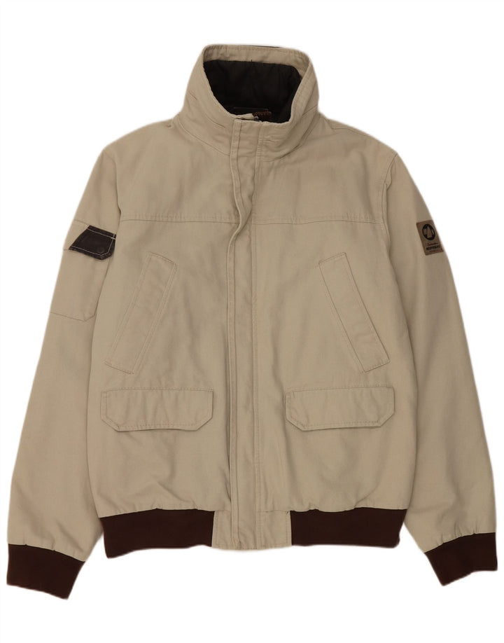 Męska kurtka bomberka Murphy & Nye Sailmakers UK 42 XL, szara, bawełniana w bloki kolorów