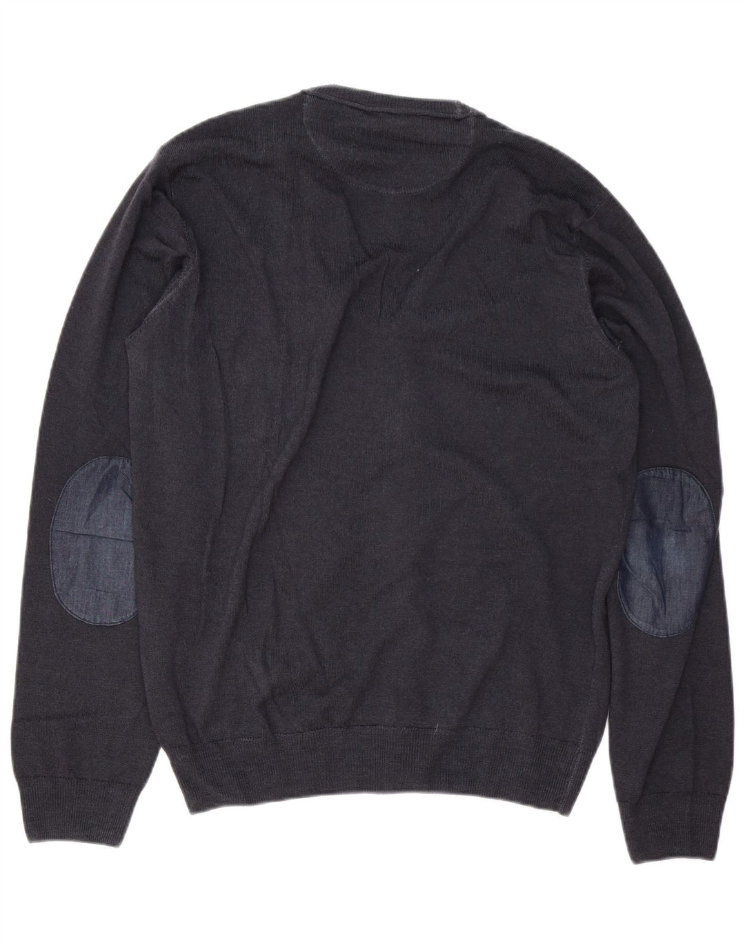 Męski sweter rozpinany Trussardi Jeans Średni granatowy wełniany