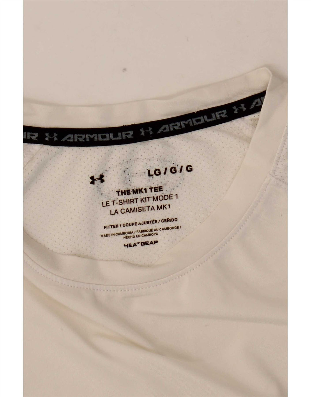 Męski t-shirt Under Armour Heat Gear, duży, biały