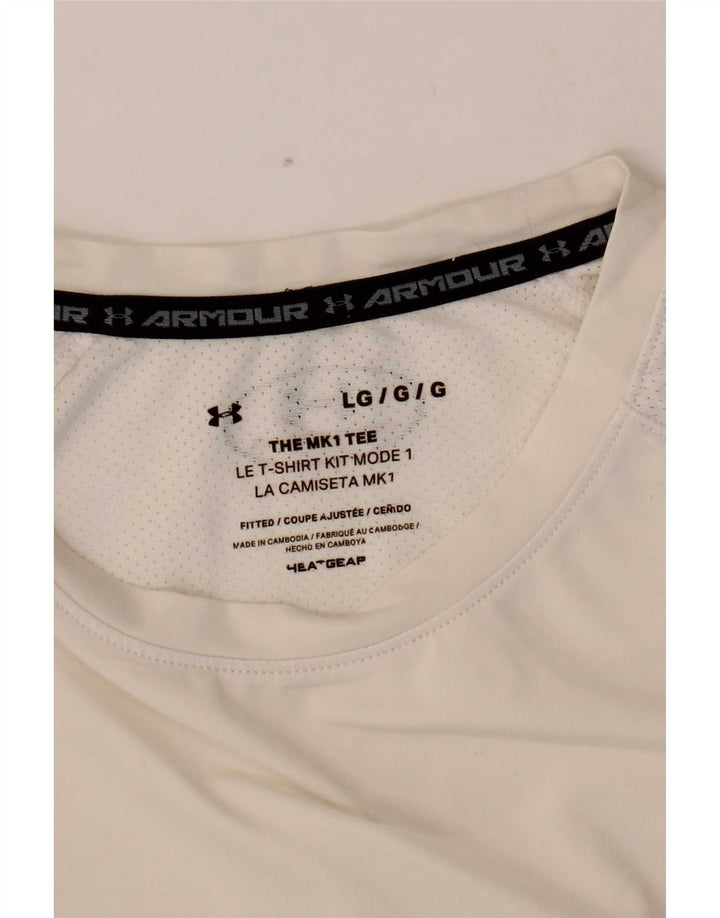 Męski t-shirt Under Armour Heat Gear, duży, biały