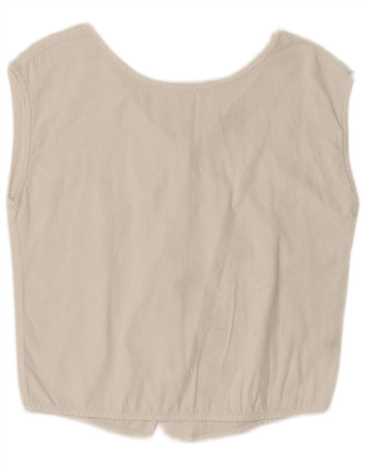 Damska bluzka bez rękawów Esprit UK 10 Small White