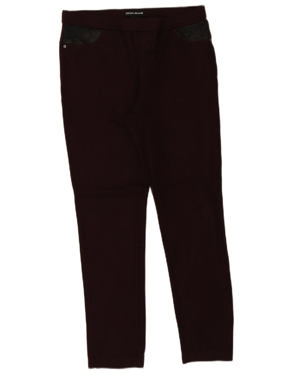 Legginsy damskie Dkny UK 14 Średni bordowy wiskoza