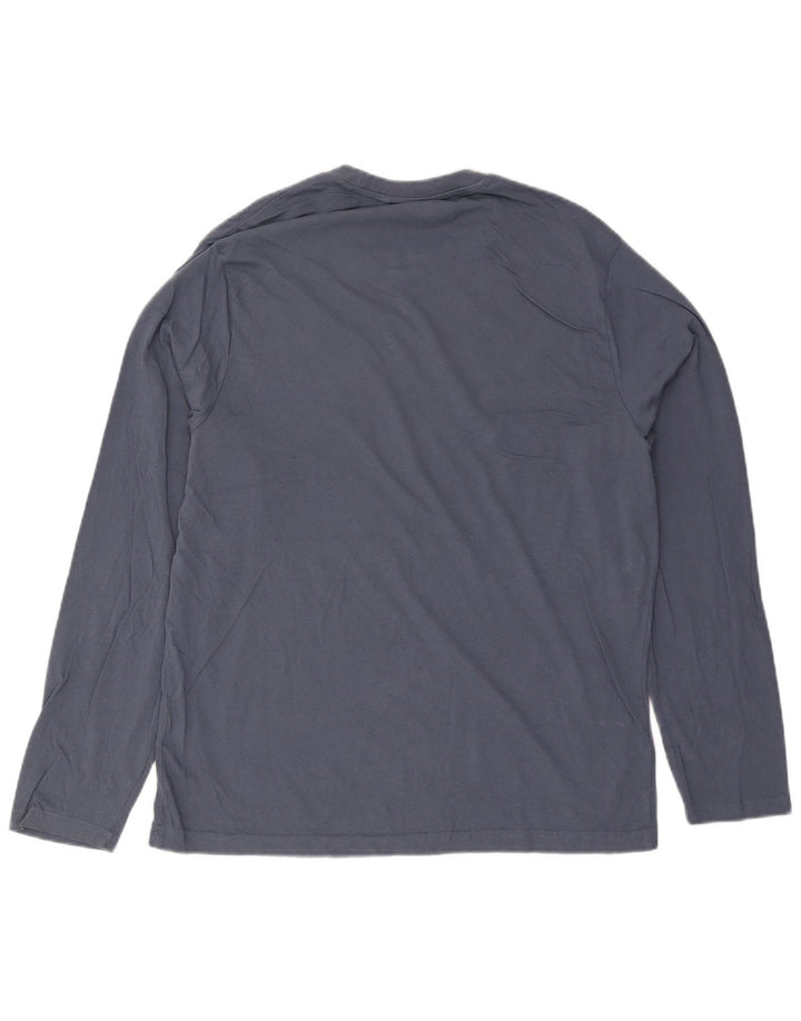Męski top Penguin z długim rękawem XL, granatowy, bawełniany