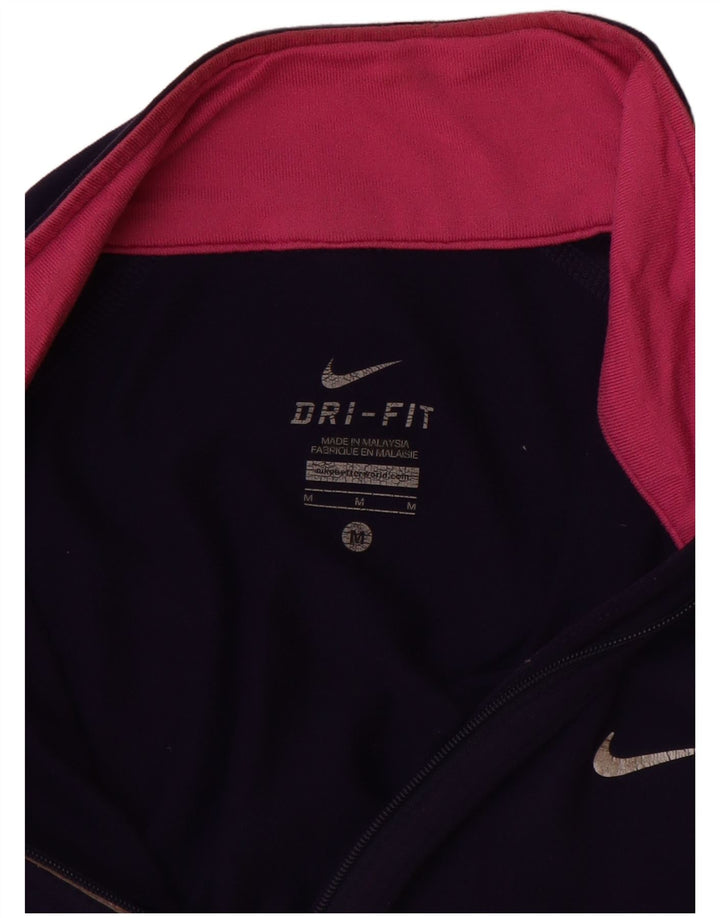 Damski dres Nike Dri Fit Pullover Top UK 12 Średni granatowy nylon