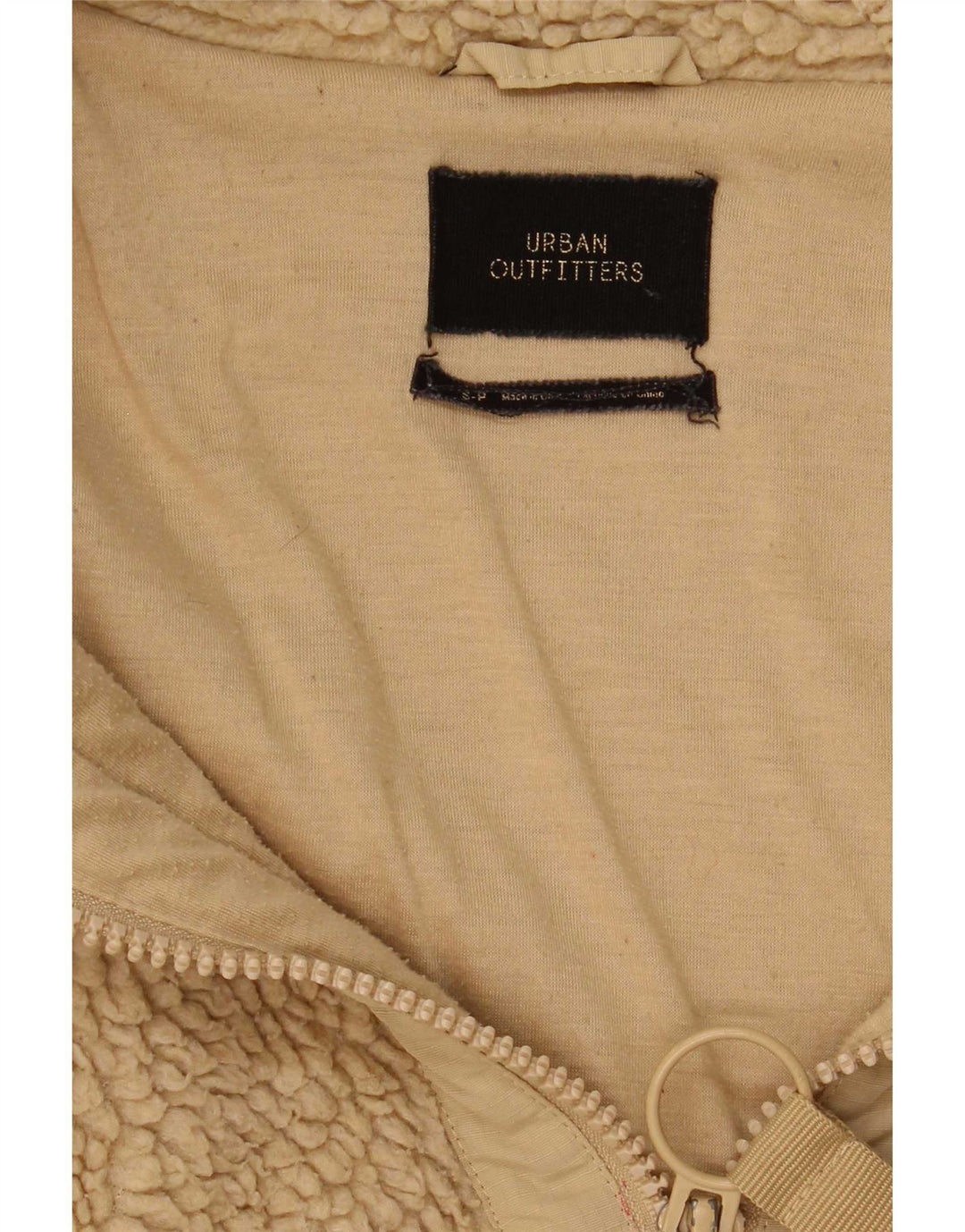 Męska kurtka polarowa Urban Outfitters UK 36, mała, beżowa, poliester