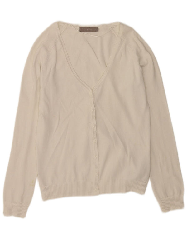 Sweter damski Zara Cardigan UK 14, duży, biały, bawełniany