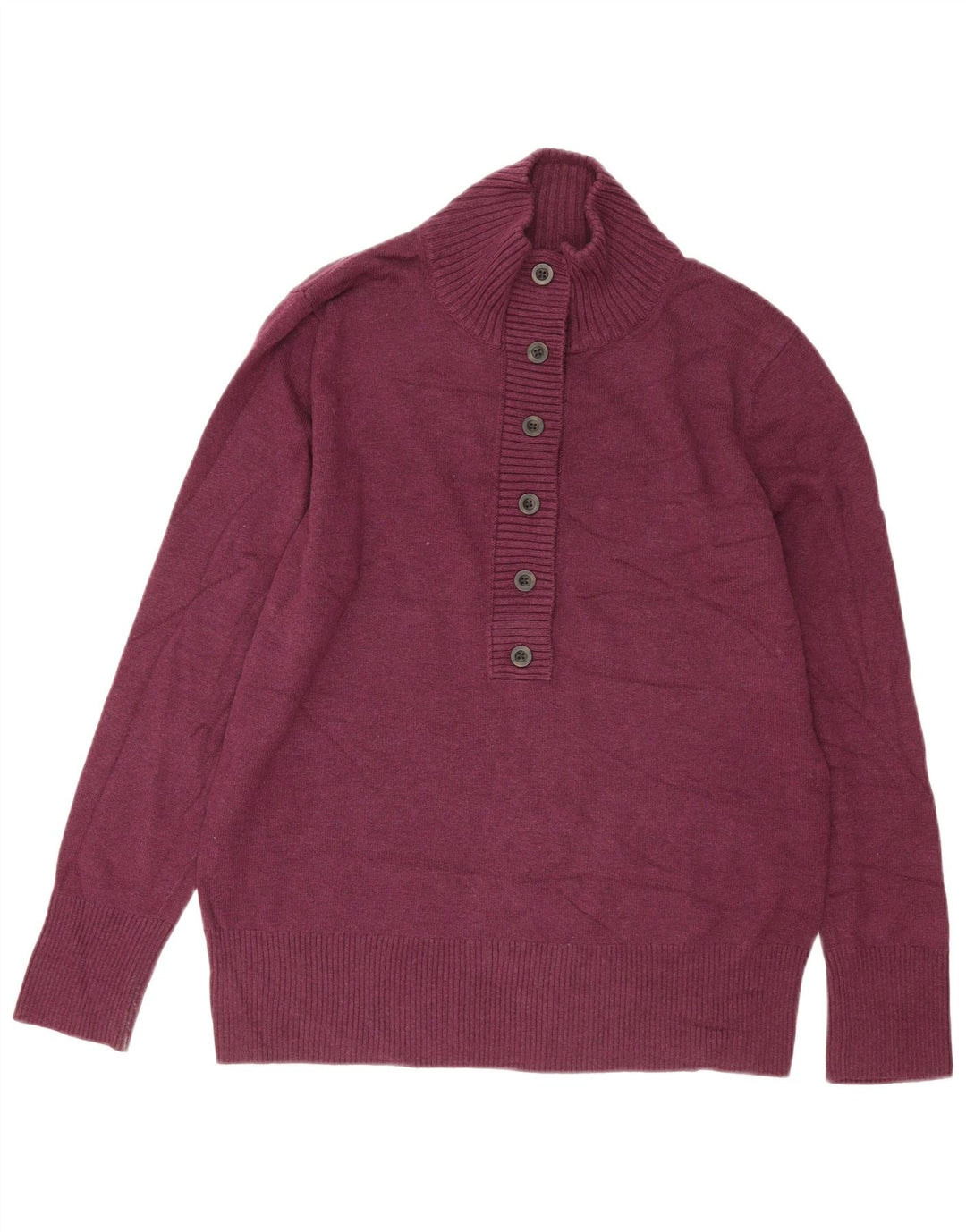 Damski sweter zapinany na guziki Eddie Bauer XL, bordowa bawełna
