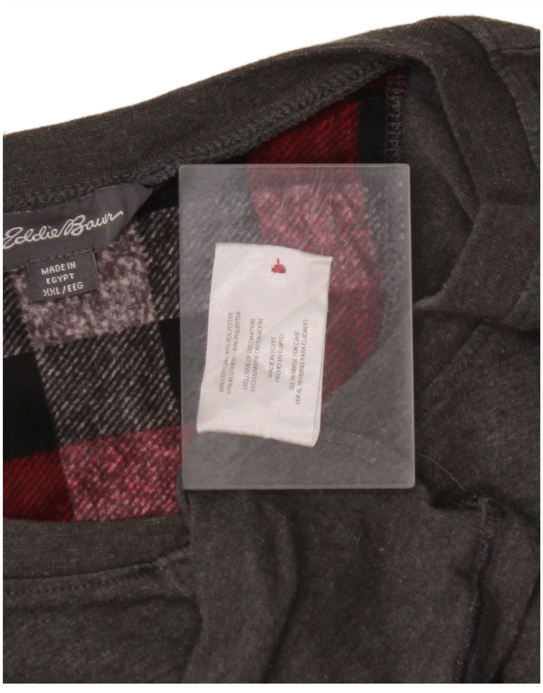 Top męski EDDIE BAUER z długim rękawem, 2XL, szary, bawełniany