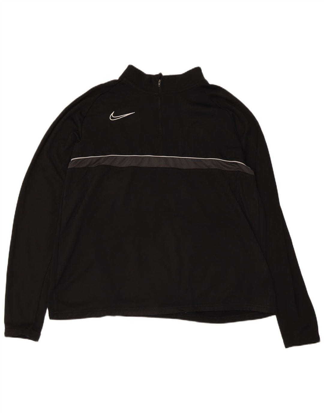 Męski dres Nike Dri Fit z zamkiem błyskawicznym i zamkiem błyskawicznym Top XL w kolorze czarnym
