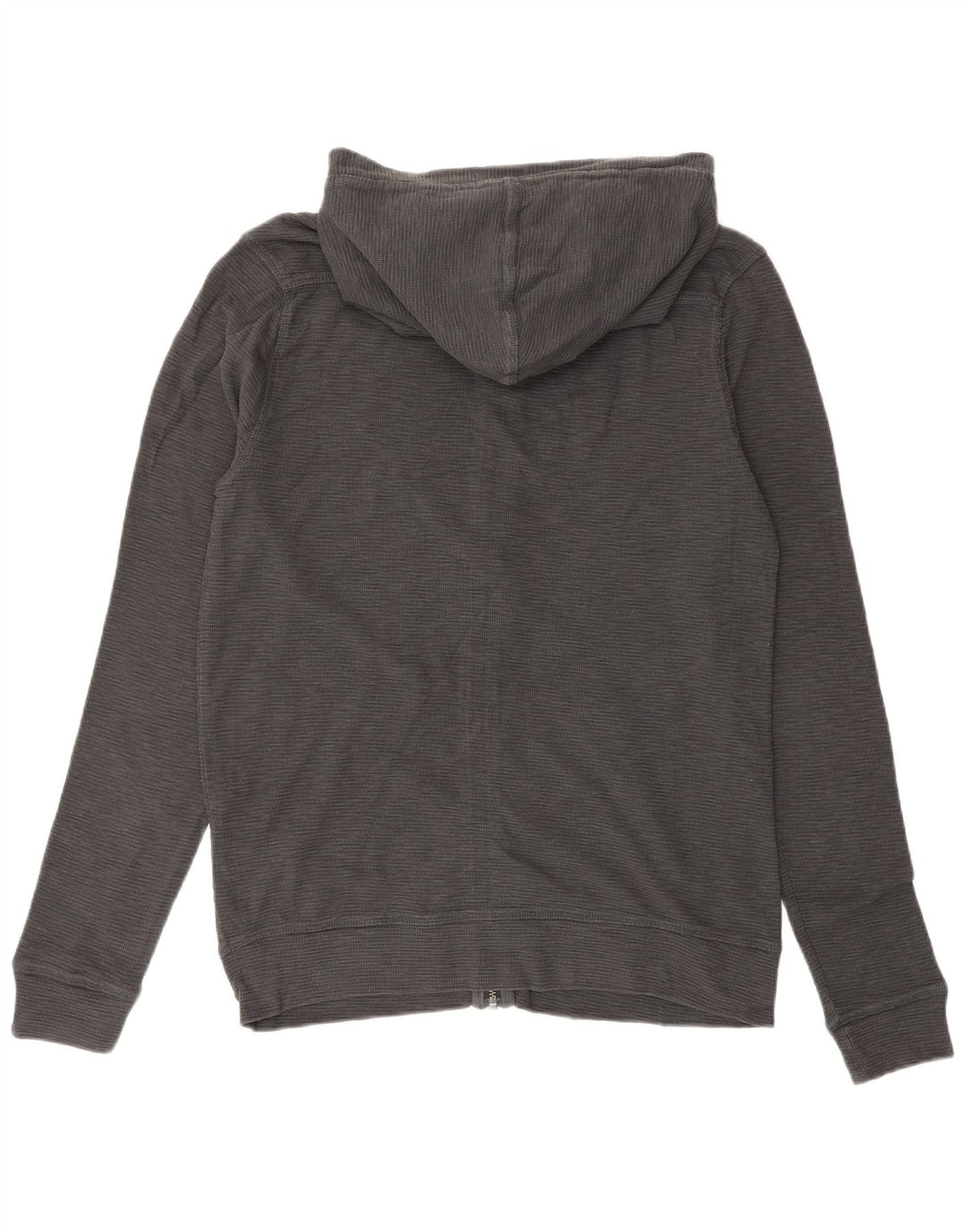 ALL SAINTS Mens Zip Hoodie Sweater Small Grey Cotton