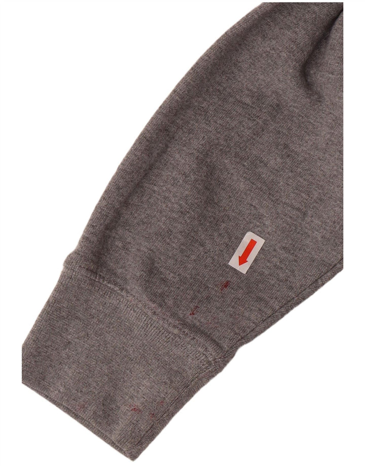 Męski sweter z kapturem i zamkiem błyskawicznym Vans, mały, szary, bawełniany