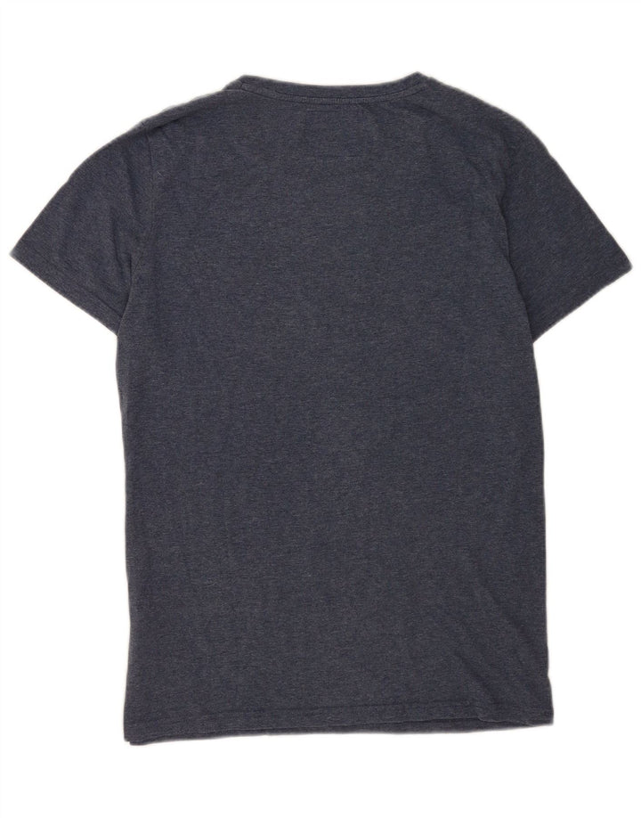 Męski T-shirt Superdry, duży, niebieski, bawełniany