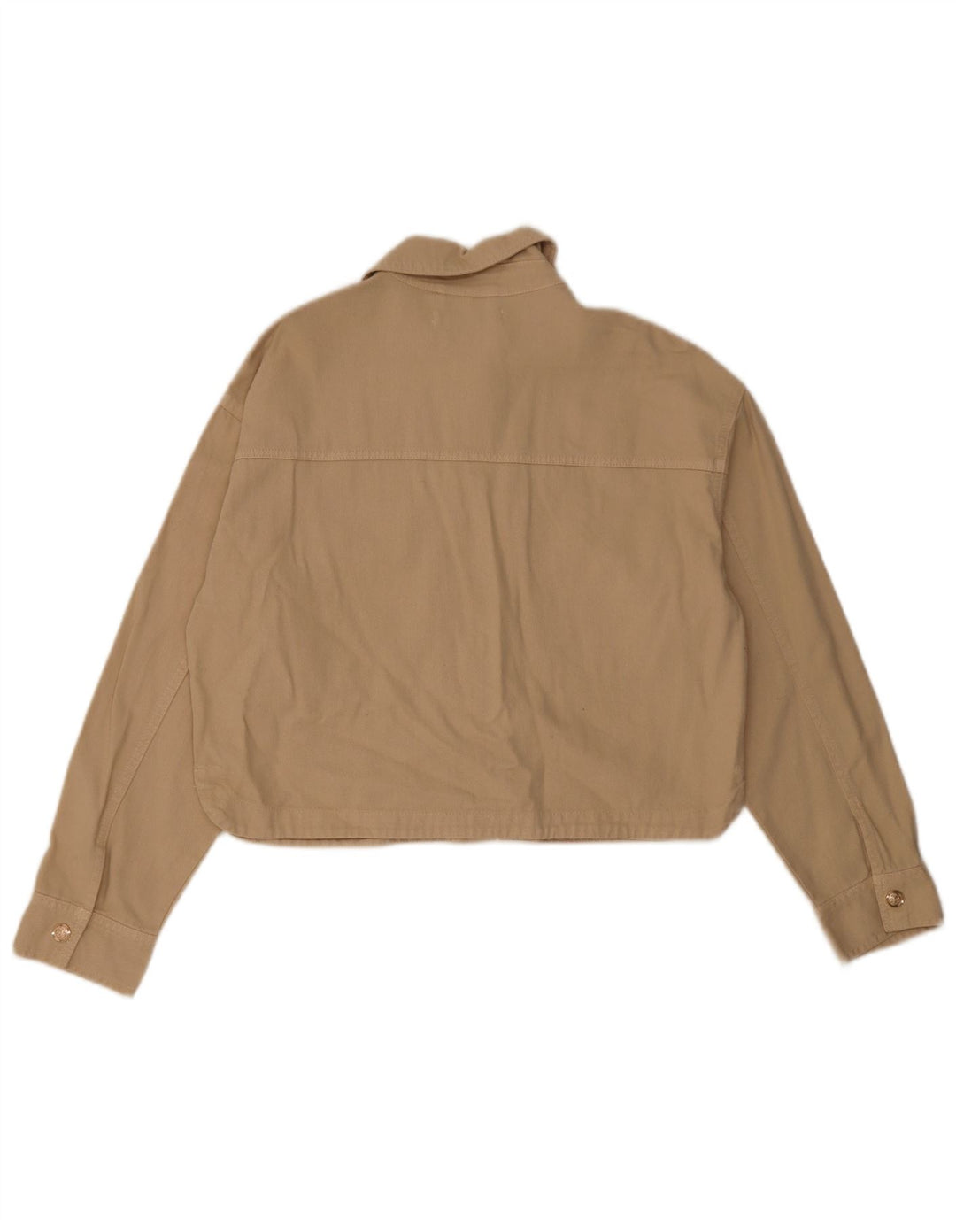 Damska kurtka bomberka Zara Oversize UK 10, mała, beżowa, bawełniana