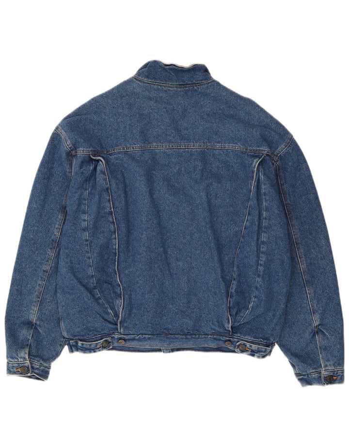 Męska kurtka dżinsowa Michel Bachoz Sherpa UK 40, duża niebieska bawełna