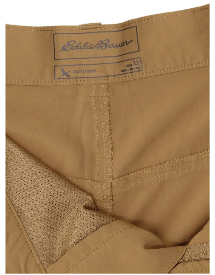 Męskie spodenki chino Eddie Bauer W33 średni beżowy poliester