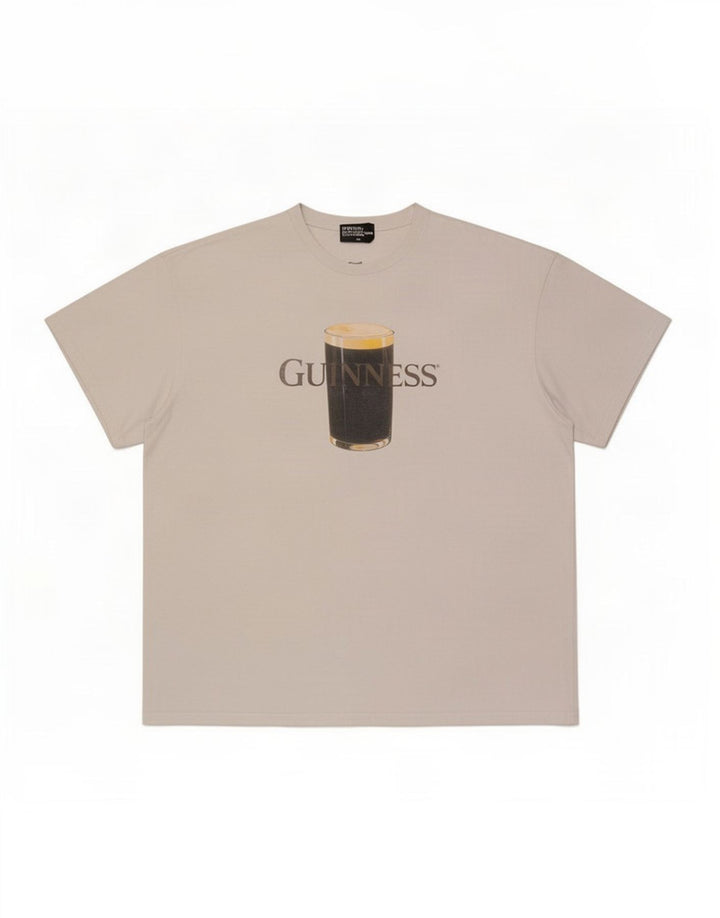 Męska koszulka z grafiką Guinness Top XL biała