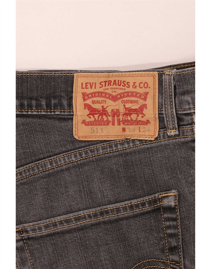 Męskie jeansy Levi's 511 Slim W36 L31 Szare