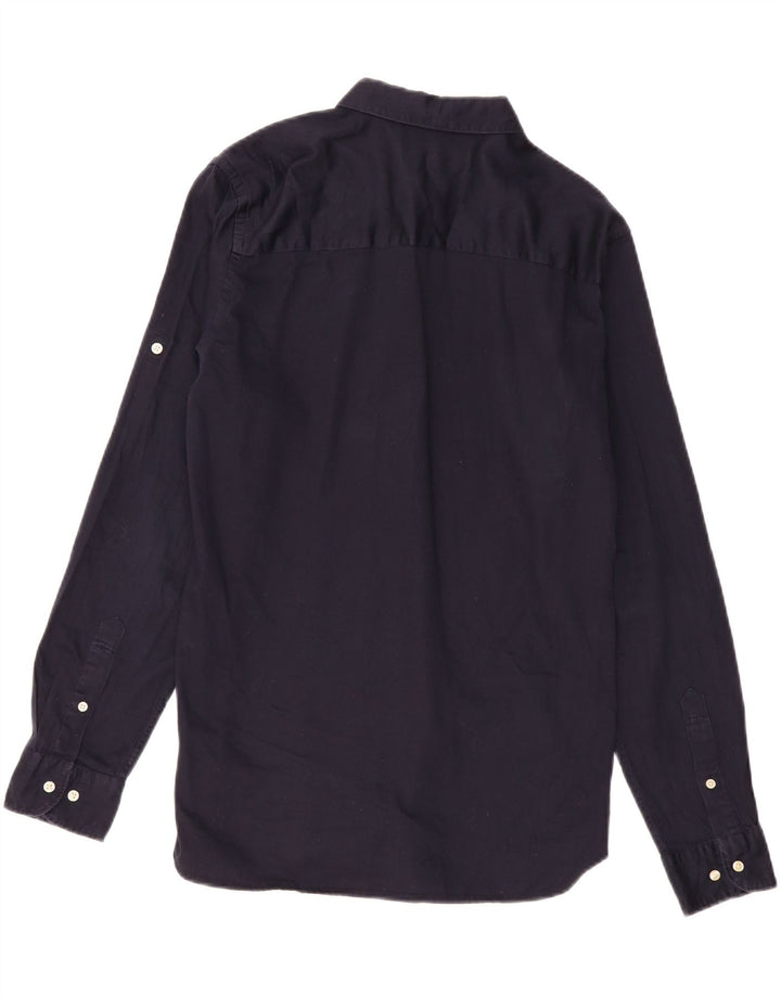 Koszula męska Jack & Jones, średnia, granatowa, bawełniana