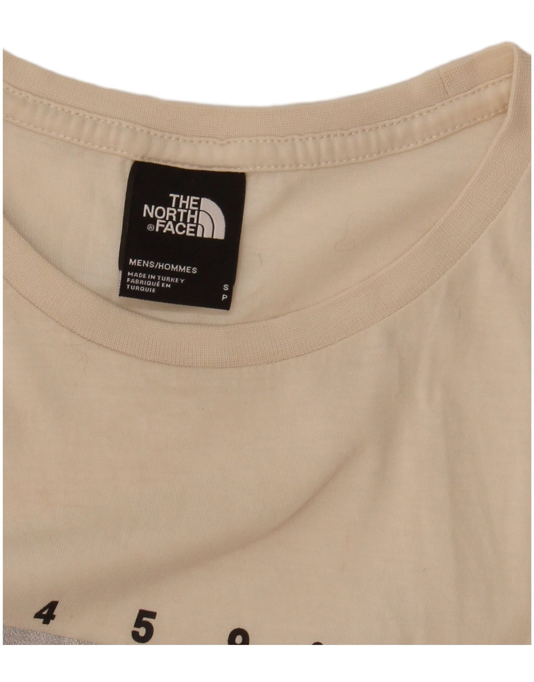 Męski T-shirt z grafiką The North Face, mały, biały