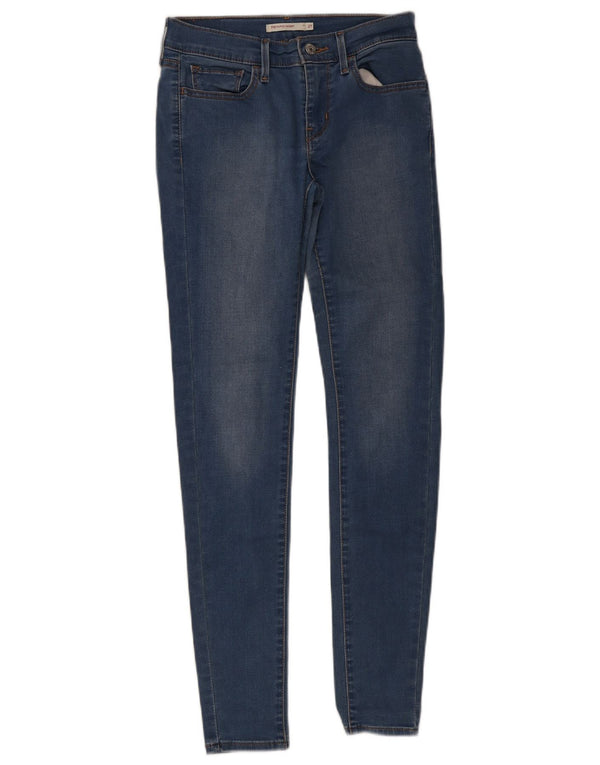Damskie jeansy Levi's 710 Super Skinny W27 L32 Niebieskie bawełniane