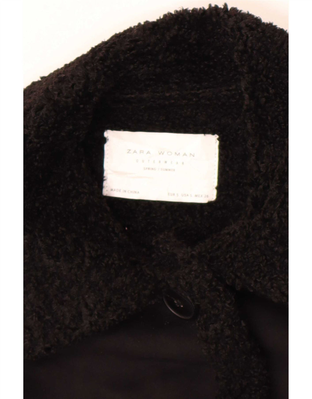 Płaszcz damski Zara Sherpa UK 10 Small Black