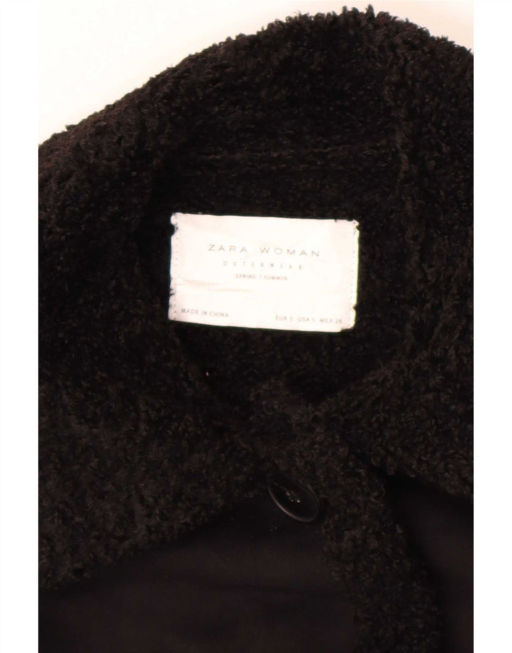Płaszcz damski Zara Sherpa UK 10 Small Black