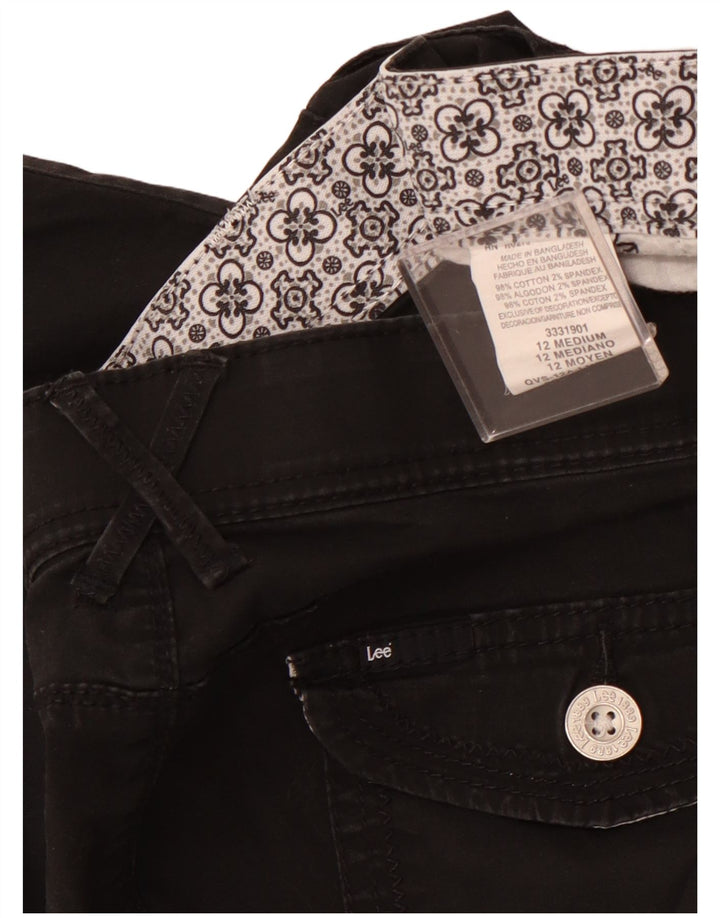 Damskie bermudy LEE Cargo US 12 Large W32, czarna bawełna