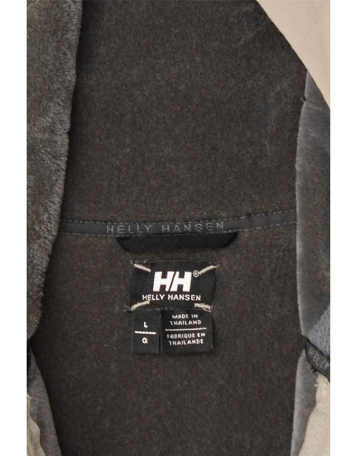 HELLY HANSEN Męska kurtka wiatrówka z kapturem UK 40, duża, szara, poliester