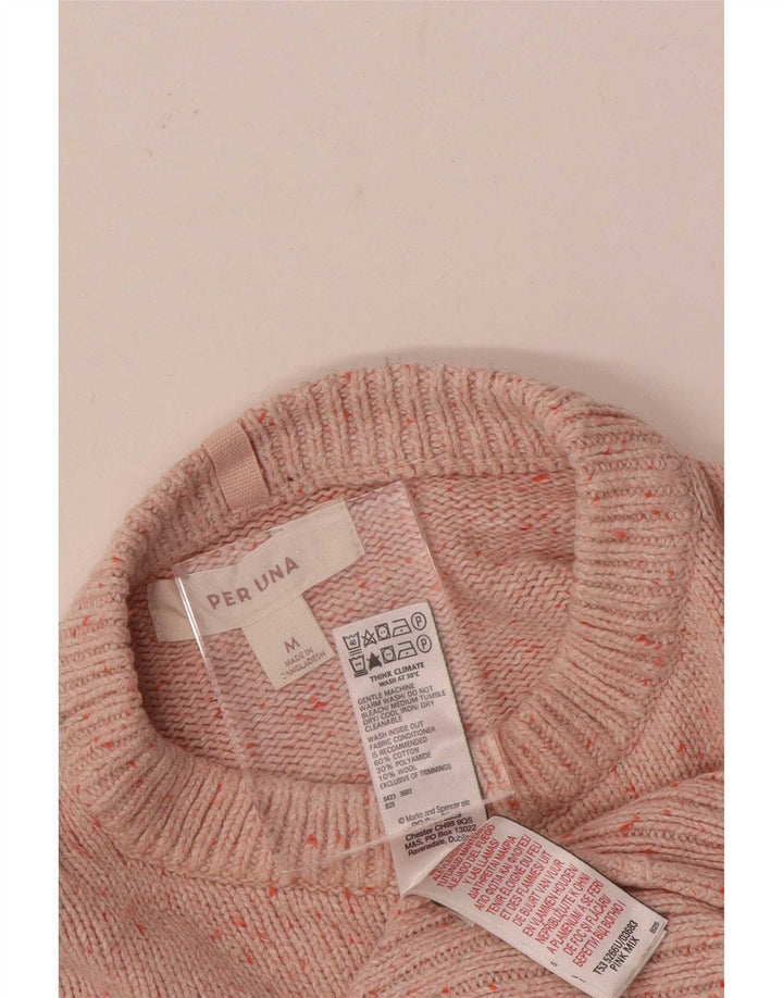 Marks & Spencer Damski sweter Per Una z dekoltem w łódkę, UK 14, średni róż