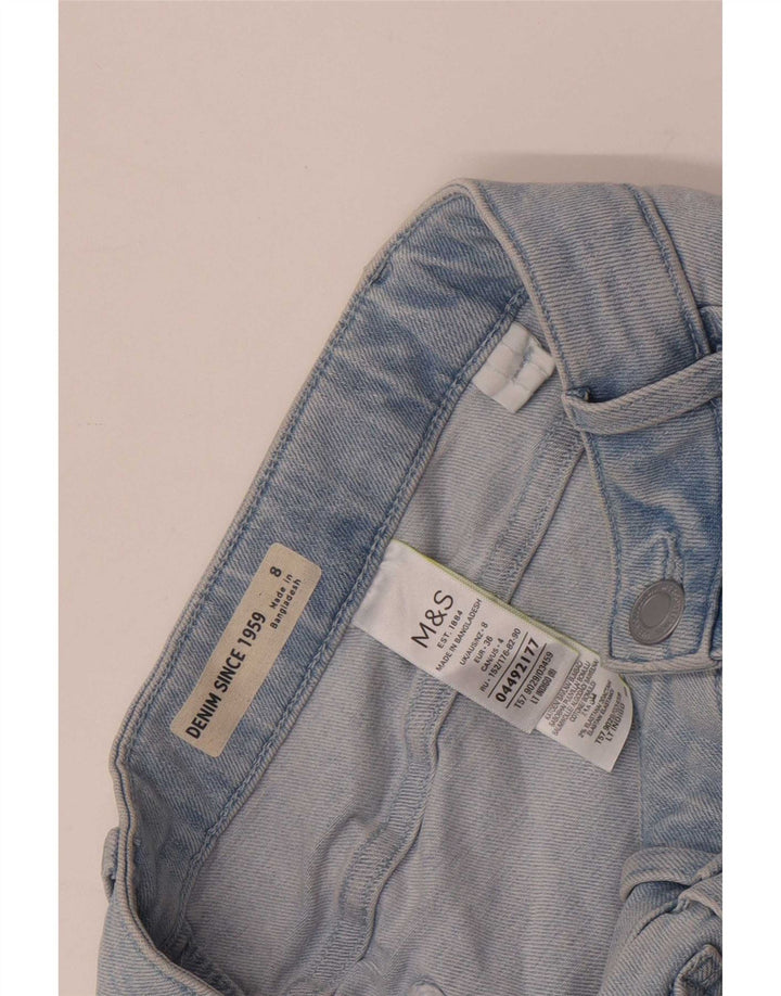 Marks & Spencer Damska spódnica dżinsowa UK 8 Small W26 Niebieska bawełna