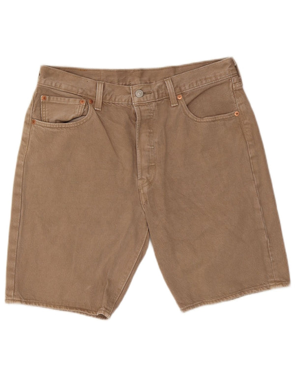 Męskie spodenki jeansowe Levi's 501 W32 w kolorze średniego beżu, bawełniane