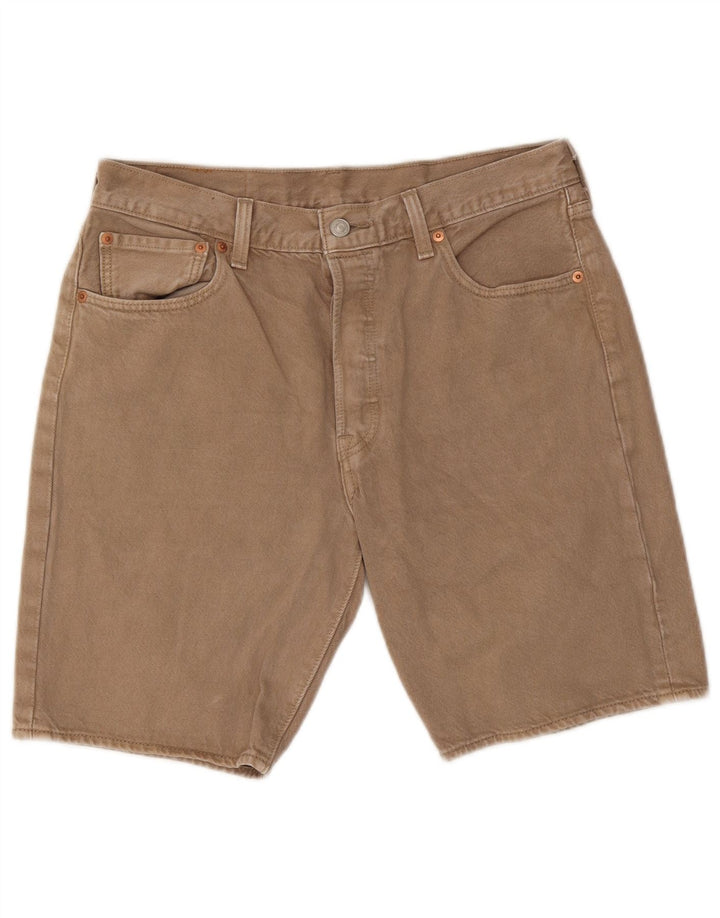 Męskie spodenki jeansowe Levi's 501 W32 w kolorze średniego beżu, bawełniane