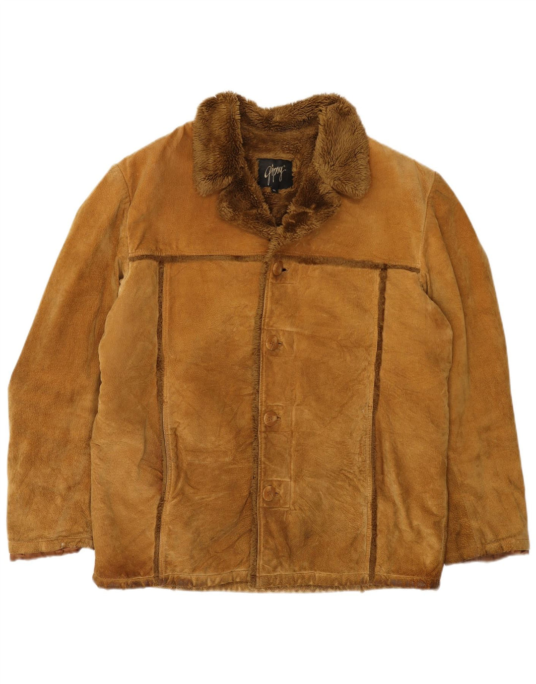 Męska kurtka Shearling Gipsy UK 42 XL brązowa