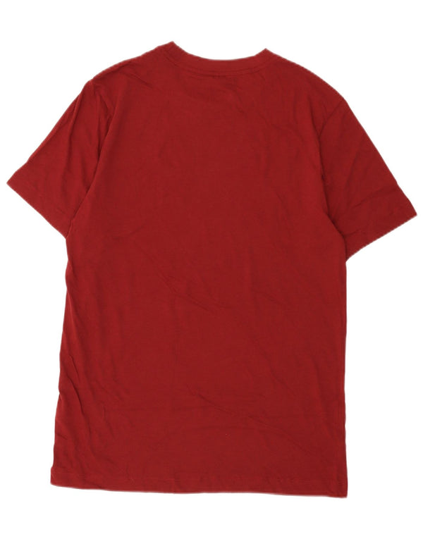 Nike Mens Graphic T-Shirt Top Small Burgundy Cotton