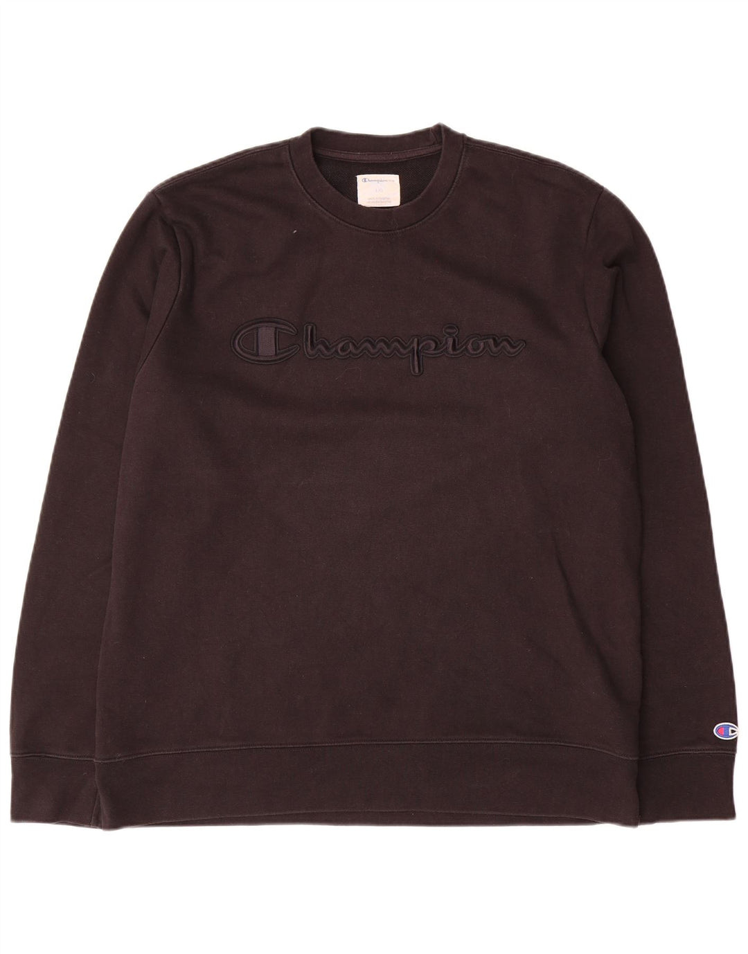Męski sweter z grafiką Champion, duży, czarny, bawełniany