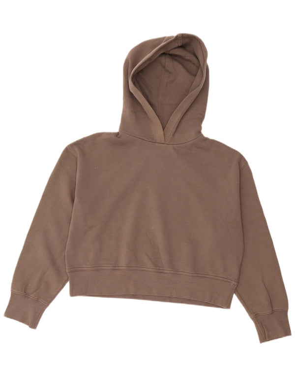 Damski sweter z kapturem Zara, luźny krój, UK 14, średni brąz