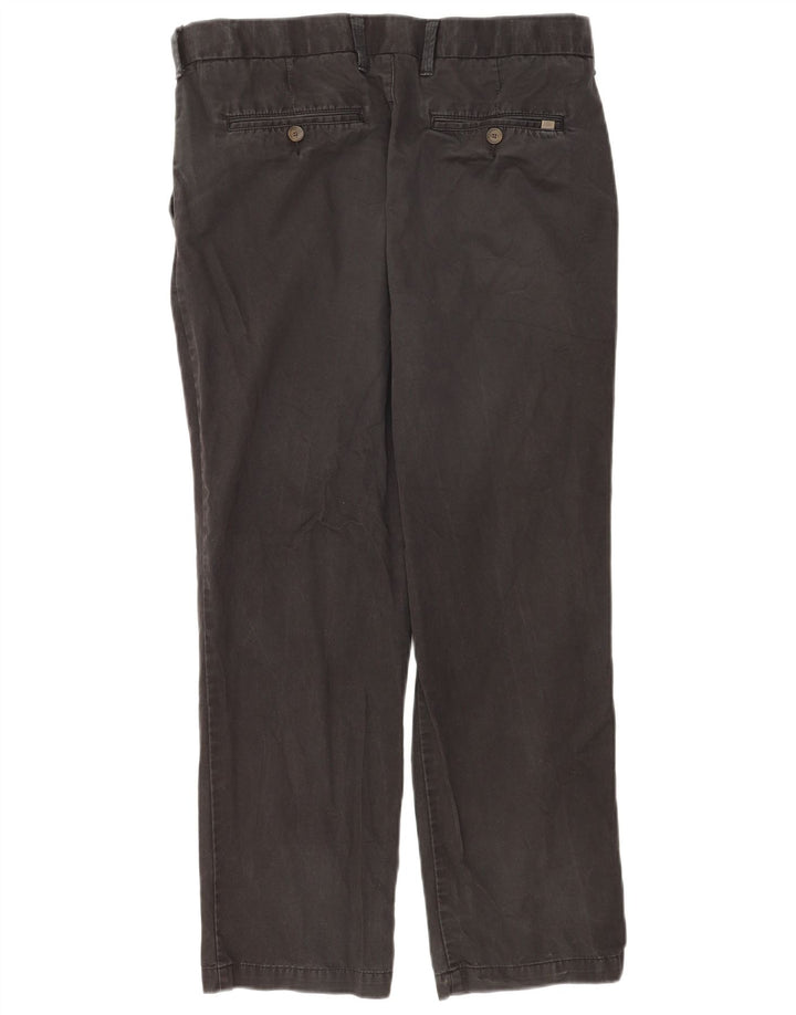 Męskie spodnie Chino Regular Marks & Spencer W34 L29 Czarne bawełniane