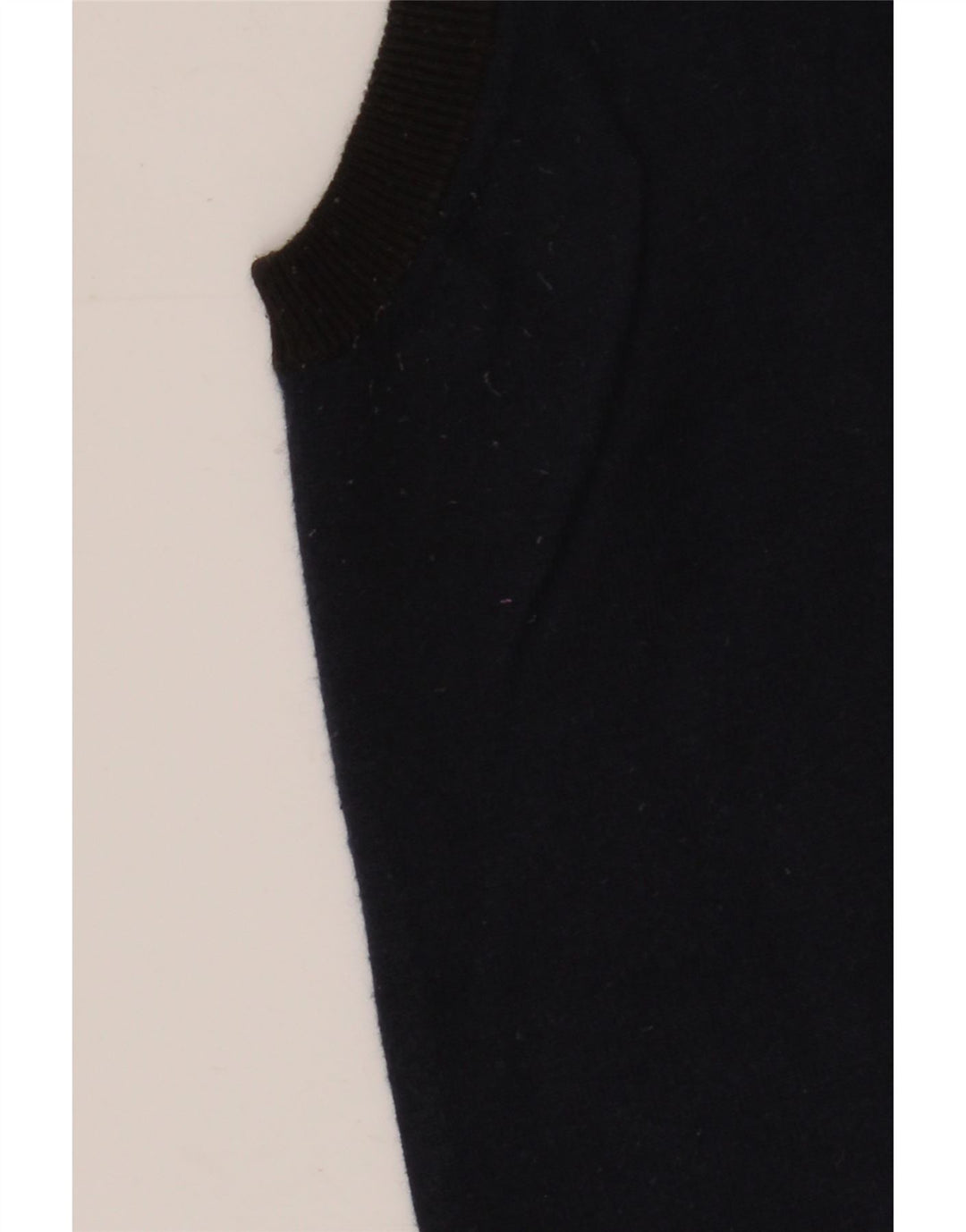 Męski sweter rozpinany bez rękawów Gas, średni granatowy, bawełniany