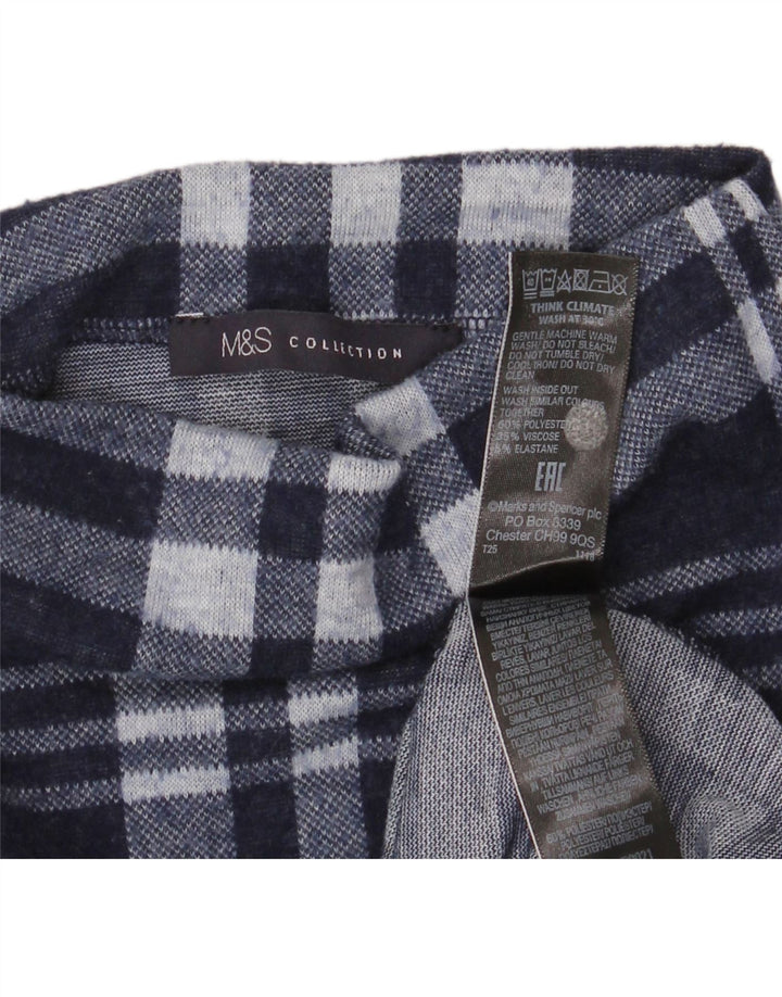 Marks & Spencer Damski sweter z golfem UK 14, duży, granatowy