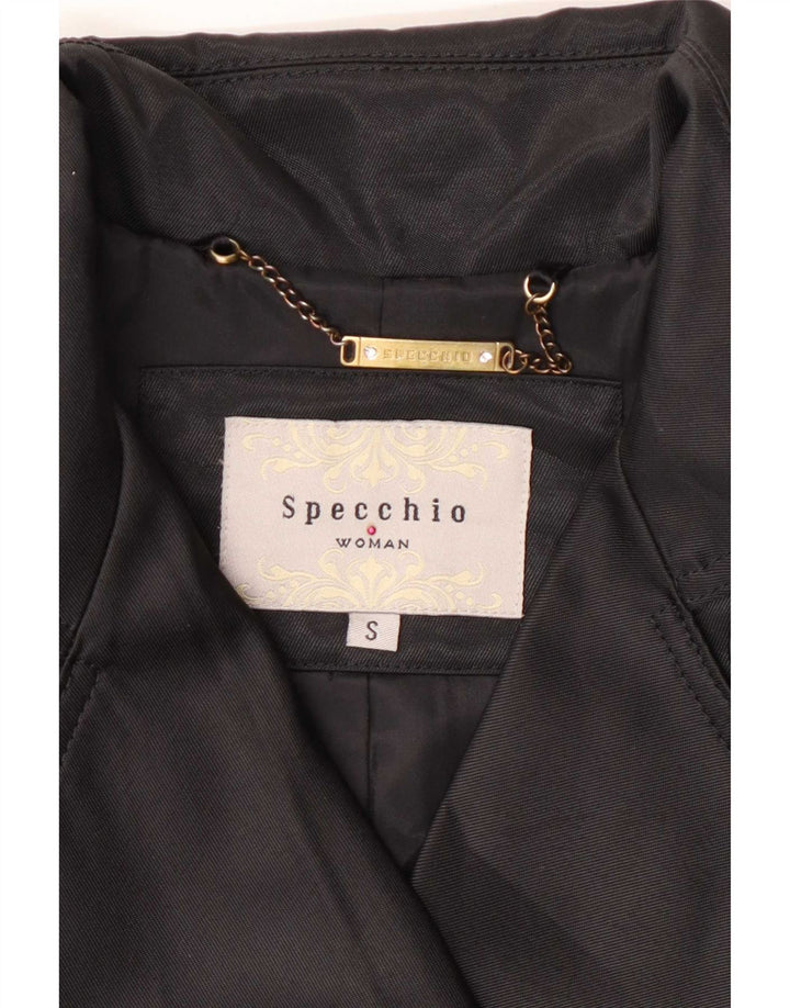 Specchio damski trencz UK 10 mały czarny poliester