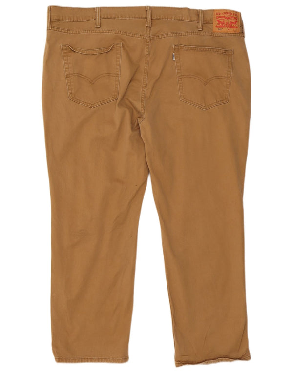 Męskie spodnie Levi's 541 Straight Casual W46 L26 Beżowa bawełna