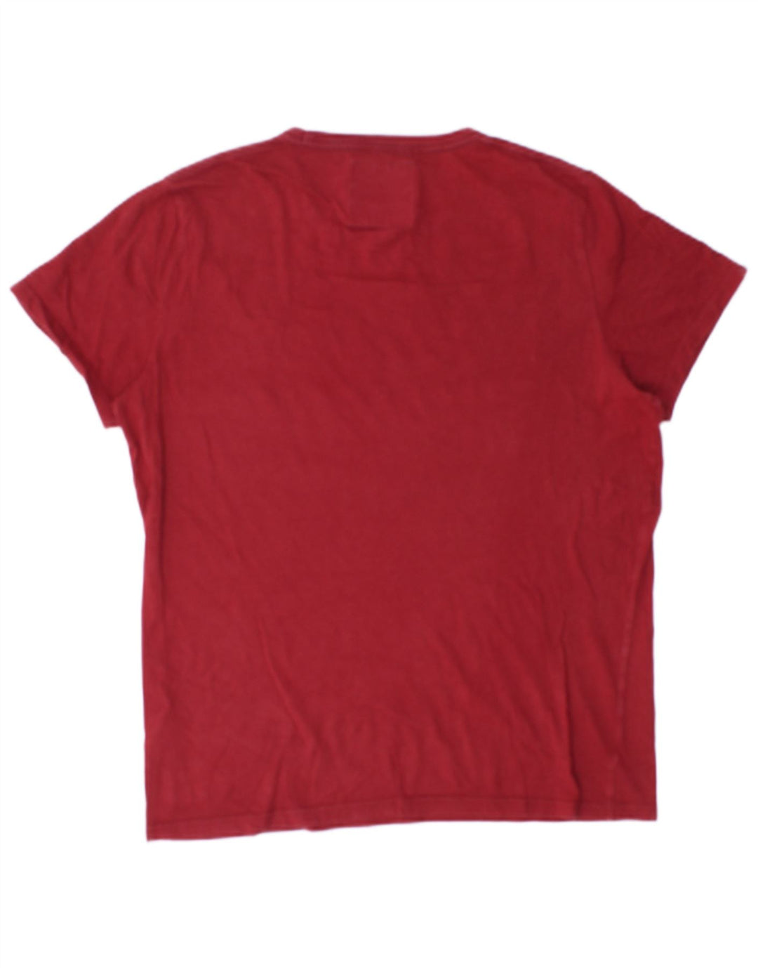 Męski T-shirt z grafiką Hollister, bawełniany, średni czerwony